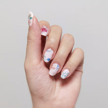 Load image into Gallery viewer, Buy Garden Flowers Premium Designer Nail Polish Wraps & Semicured Gel Nail Stickers at the lowest price in Singapore from NAILWRAP.CO. Worldwide Shipping. Achieve instant designer nail art manicure in under 10 minutes - perfect for bridal, wedding and special occasion.