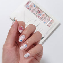 Load image into Gallery viewer, Buy Garden Flowers Premium Designer Nail Polish Wraps & Semicured Gel Nail Stickers at the lowest price in Singapore from NAILWRAP.CO. Worldwide Shipping. Achieve instant designer nail art manicure in under 10 minutes - perfect for bridal, wedding and special occasion.