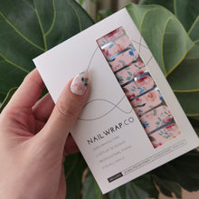 Load image into Gallery viewer, Buy Garden Flowers Premium Designer Nail Polish Wraps & Semicured Gel Nail Stickers at the lowest price in Singapore from NAILWRAP.CO. Worldwide Shipping. Achieve instant designer nail art manicure in under 10 minutes - perfect for bridal, wedding and special occasion.