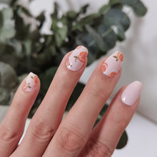 Load image into Gallery viewer, Buy Tangy Orange ๐ Premium Designer Nail Polish Wraps & Semicured Gel Nail Stickers at the lowest price in Singapore from NAILWRAP.CO. Worldwide Shipping. Achieve instant designer nail art manicure in under 10 minutes - perfect for bridal, wedding and special occasion.