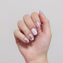 Load image into Gallery viewer, Buy Holly's Lilac Brush Premium Designer Nail Polish Wraps & Semicured Gel Nail Stickers at the lowest price in Singapore from NAILWRAP.CO. Worldwide Shipping. Achieve instant designer nail art manicure in under 10 minutes - perfect for bridal, wedding and special occasion.