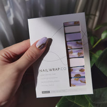 Load image into Gallery viewer, Buy Holly's Lilac Brush Premium Designer Nail Polish Wraps & Semicured Gel Nail Stickers at the lowest price in Singapore from NAILWRAP.CO. Worldwide Shipping. Achieve instant designer nail art manicure in under 10 minutes - perfect for bridal, wedding and special occasion.