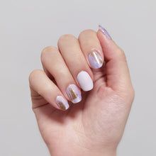 Load image into Gallery viewer, Buy Holly's Lilac Brush Premium Designer Nail Polish Wraps & Semicured Gel Nail Stickers at the lowest price in Singapore from NAILWRAP.CO. Worldwide Shipping. Achieve instant designer nail art manicure in under 10 minutes - perfect for bridal, wedding and special occasion.