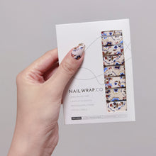 Load image into Gallery viewer, Buy Akina Oriental Floral Premium Designer Nail Polish Wraps &amp; Semicured Gel Nail Stickers at the lowest price in Singapore from NAILWRAP.CO. Worldwide Shipping. Achieve instant designer nail art manicure in under 10 minutes - perfect for bridal, wedding and special occasion.