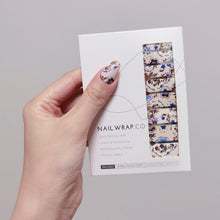 Load image into Gallery viewer, Buy Akina Oriental Floral Premium Designer Nail Polish Wraps & Semicured Gel Nail Stickers at the lowest price in Singapore from NAILWRAP.CO. Worldwide Shipping. Achieve instant designer nail art manicure in under 10 minutes - perfect for bridal, wedding and special occasion.