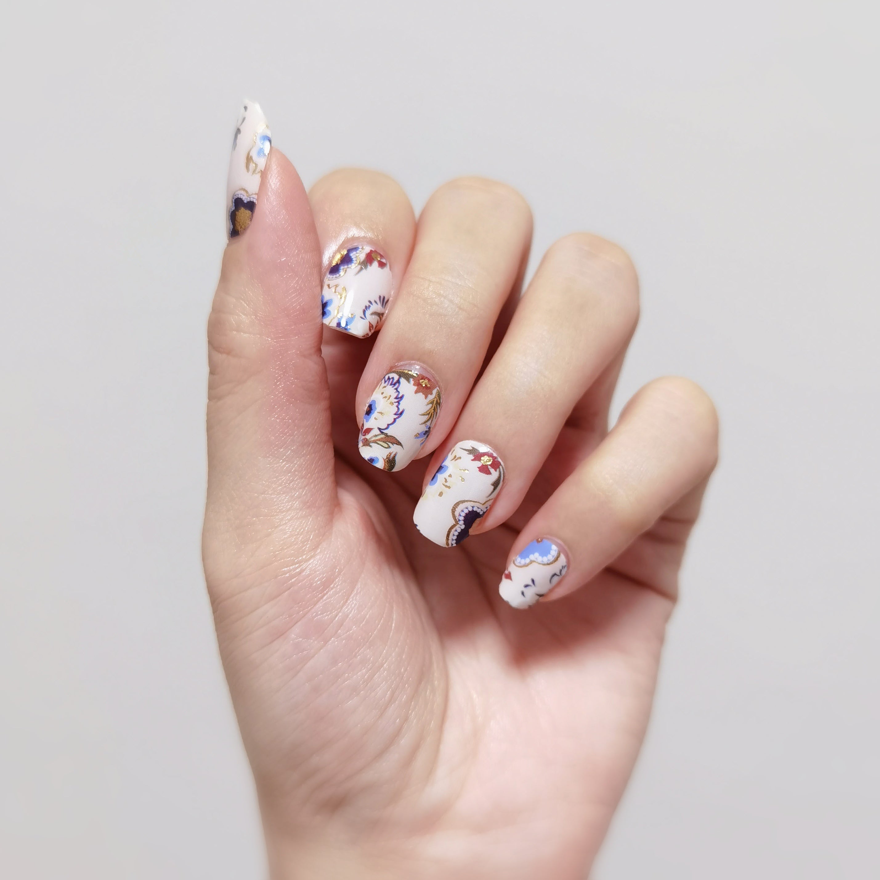 Akina Oriental Floral by NAILWRAP.CO | DIY Self Care Manicure Kit