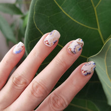 Load image into Gallery viewer, Buy Akina Oriental Floral Premium Designer Nail Polish Wraps & Semicured Gel Nail Stickers at the lowest price in Singapore from NAILWRAP.CO. Worldwide Shipping. Achieve instant designer nail art manicure in under 10 minutes - perfect for bridal, wedding and special occasion.