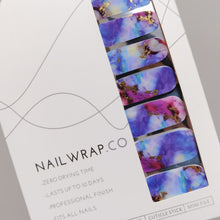 Load image into Gallery viewer, Buy Ciara Gold Foil Premium Designer Nail Polish Wraps & Semicured Gel Nail Stickers at the lowest price in Singapore from NAILWRAP.CO. Worldwide Shipping. Achieve instant designer nail art manicure in under 10 minutes - perfect for bridal, wedding and special occasion.