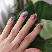 Load image into Gallery viewer, Buy Ciara Gold Foil Premium Designer Nail Polish Wraps & Semicured Gel Nail Stickers at the lowest price in Singapore from NAILWRAP.CO. Worldwide Shipping. Achieve instant designer nail art manicure in under 10 minutes - perfect for bridal, wedding and special occasion.