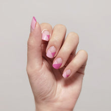 Load image into Gallery viewer, Buy Karla Duo Pink Premium Designer Nail Polish Wraps & Semicured Gel Nail Stickers at the lowest price in Singapore from NAILWRAP.CO. Worldwide Shipping. Achieve instant designer nail art manicure in under 10 minutes - perfect for bridal, wedding and special occasion.