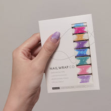 Load image into Gallery viewer, Buy Dreamy Rainbow Tips Premium Designer Nail Polish Wraps & Semicured Gel Nail Stickers at the lowest price in Singapore from NAILWRAP.CO. Worldwide Shipping. Achieve instant designer nail art manicure in under 10 minutes - perfect for bridal, wedding and special occasion.