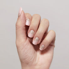 Load image into Gallery viewer, Buy Sydnee Pink Glitter Premium Designer Nail Polish Wraps & Semicured Gel Nail Stickers at the lowest price in Singapore from NAILWRAP.CO. Worldwide Shipping. Achieve instant designer nail art manicure in under 10 minutes - perfect for bridal, wedding and special occasion.