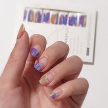 Load image into Gallery viewer, Buy Arina Shimmer Paint Premium Designer Nail Polish Wraps & Semicured Gel Nail Stickers at the lowest price in Singapore from NAILWRAP.CO. Worldwide Shipping. Achieve instant designer nail art manicure in under 10 minutes - perfect for bridal, wedding and special occasion.