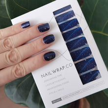 Load image into Gallery viewer, Buy Night Sky ๐ Premium Designer Nail Polish Wraps & Semicured Gel Nail Stickers at the lowest price in Singapore from NAILWRAP.CO. Worldwide Shipping. Achieve instant designer nail art manicure in under 10 minutes - perfect for bridal, wedding and special occasion.