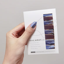 Load image into Gallery viewer, Buy Axel Midnight Brush Premium Designer Nail Polish Wraps &amp; Semicured Gel Nail Stickers at the lowest price in Singapore from NAILWRAP.CO. Worldwide Shipping. Achieve instant designer nail art manicure in under 10 minutes - perfect for bridal, wedding and special occasion.