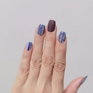 Buy Axel Midnight Brush Premium Designer Nail Polish Wraps & Semicured Gel Nail Stickers at the lowest price in Singapore from NAILWRAP.CO. Worldwide Shipping. Achieve instant designer nail art manicure in under 10 minutes - perfect for bridal, wedding and special occasion.