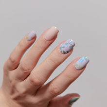 Load image into Gallery viewer, Buy Kyrah Botanical Premium Designer Nail Polish Wraps & Semicured Gel Nail Stickers at the lowest price in Singapore from NAILWRAP.CO. Worldwide Shipping. Achieve instant designer nail art manicure in under 10 minutes - perfect for bridal, wedding and special occasion.