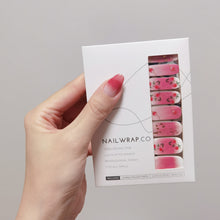 Load image into Gallery viewer, Buy Aleena Rosé Premium Designer Nail Polish Wraps & Semicured Gel Nail Stickers at the lowest price in Singapore from NAILWRAP.CO. Worldwide Shipping. Achieve instant designer nail art manicure in under 10 minutes - perfect for bridal, wedding and special occasion.