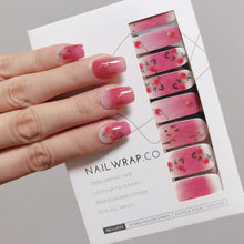Load image into Gallery viewer, Buy Aleena Rosé Premium Designer Nail Polish Wraps & Semicured Gel Nail Stickers at the lowest price in Singapore from NAILWRAP.CO. Worldwide Shipping. Achieve instant designer nail art manicure in under 10 minutes - perfect for bridal, wedding and special occasion.