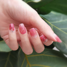 Load image into Gallery viewer, Buy Aleena Rosé Premium Designer Nail Polish Wraps & Semicured Gel Nail Stickers at the lowest price in Singapore from NAILWRAP.CO. Worldwide Shipping. Achieve instant designer nail art manicure in under 10 minutes - perfect for bridal, wedding and special occasion.