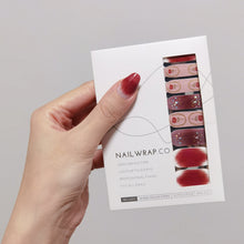 Load image into Gallery viewer, Buy Devyn Enchanted Rose Premium Designer Nail Polish Wraps & Semicured Gel Nail Stickers at the lowest price in Singapore from NAILWRAP.CO. Worldwide Shipping. Achieve instant designer nail art manicure in under 10 minutes - perfect for bridal, wedding and special occasion.