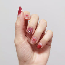 Load image into Gallery viewer, Buy Devyn Enchanted Rose Premium Designer Nail Polish Wraps & Semicured Gel Nail Stickers at the lowest price in Singapore from NAILWRAP.CO. Worldwide Shipping. Achieve instant designer nail art manicure in under 10 minutes - perfect for bridal, wedding and special occasion.
