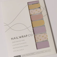 Load image into Gallery viewer, Buy Perrie Pastel Flower Premium Designer Nail Polish Wraps & Semicured Gel Nail Stickers at the lowest price in Singapore from NAILWRAP.CO. Worldwide Shipping. Achieve instant designer nail art manicure in under 10 minutes - perfect for bridal, wedding and special occasion.