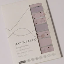 Load image into Gallery viewer, Buy Lorena Abstract Patterns Premium Designer Nail Polish Wraps & Semicured Gel Nail Stickers at the lowest price in Singapore from NAILWRAP.CO. Worldwide Shipping. Achieve instant designer nail art manicure in under 10 minutes - perfect for bridal, wedding and special occasion.