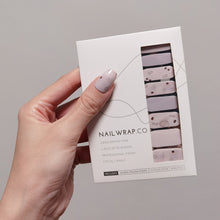 Load image into Gallery viewer, Buy Lorena Abstract Patterns Premium Designer Nail Polish Wraps & Semicured Gel Nail Stickers at the lowest price in Singapore from NAILWRAP.CO. Worldwide Shipping. Achieve instant designer nail art manicure in under 10 minutes - perfect for bridal, wedding and special occasion.