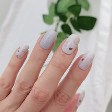 Load image into Gallery viewer, Buy Lorena Abstract Patterns Premium Designer Nail Polish Wraps & Semicured Gel Nail Stickers at the lowest price in Singapore from NAILWRAP.CO. Worldwide Shipping. Achieve instant designer nail art manicure in under 10 minutes - perfect for bridal, wedding and special occasion.
