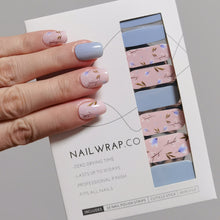Load image into Gallery viewer, Buy Annalise Floral Premium Designer Nail Polish Wraps & Semicured Gel Nail Stickers at the lowest price in Singapore from NAILWRAP.CO. Worldwide Shipping. Achieve instant designer nail art manicure in under 10 minutes - perfect for bridal, wedding and special occasion.
