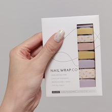 Load image into Gallery viewer, Buy Perrie Pastel Flower Premium Designer Nail Polish Wraps & Semicured Gel Nail Stickers at the lowest price in Singapore from NAILWRAP.CO. Worldwide Shipping. Achieve instant designer nail art manicure in under 10 minutes - perfect for bridal, wedding and special occasion.