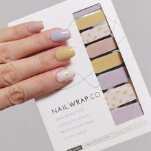 Load image into Gallery viewer, Buy Perrie Pastel Flower Premium Designer Nail Polish Wraps & Semicured Gel Nail Stickers at the lowest price in Singapore from NAILWRAP.CO. Worldwide Shipping. Achieve instant designer nail art manicure in under 10 minutes - perfect for bridal, wedding and special occasion.