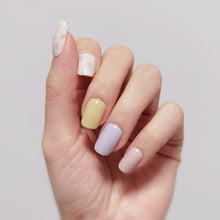 Load image into Gallery viewer, Buy Perrie Pastel Flower Premium Designer Nail Polish Wraps & Semicured Gel Nail Stickers at the lowest price in Singapore from NAILWRAP.CO. Worldwide Shipping. Achieve instant designer nail art manicure in under 10 minutes - perfect for bridal, wedding and special occasion.