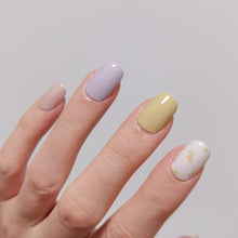 Load image into Gallery viewer, Buy Perrie Pastel Flower Premium Designer Nail Polish Wraps & Semicured Gel Nail Stickers at the lowest price in Singapore from NAILWRAP.CO. Worldwide Shipping. Achieve instant designer nail art manicure in under 10 minutes - perfect for bridal, wedding and special occasion.
