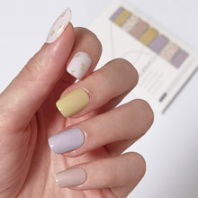 Load image into Gallery viewer, Buy Perrie Pastel Flower Premium Designer Nail Polish Wraps & Semicured Gel Nail Stickers at the lowest price in Singapore from NAILWRAP.CO. Worldwide Shipping. Achieve instant designer nail art manicure in under 10 minutes - perfect for bridal, wedding and special occasion.