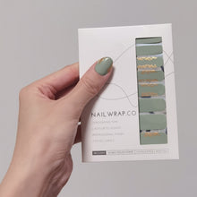 Load image into Gallery viewer, Buy Loui Gold Foil Premium Designer Nail Polish Wraps & Semicured Gel Nail Stickers at the lowest price in Singapore from NAILWRAP.CO. Worldwide Shipping. Achieve instant designer nail art manicure in under 10 minutes - perfect for bridal, wedding and special occasion.