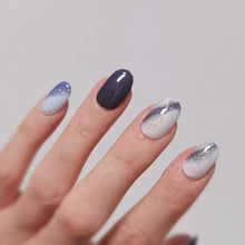 Load image into Gallery viewer, Buy Quincy Marble Swirl Premium Designer Nail Polish Wraps & Semicured Gel Nail Stickers at the lowest price in Singapore from NAILWRAP.CO. Worldwide Shipping. Achieve instant designer nail art manicure in under 10 minutes - perfect for bridal, wedding and special occasion.
