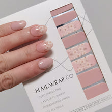 Load image into Gallery viewer, Buy Ayla Floral Premium Designer Nail Polish Wraps & Semicured Gel Nail Stickers at the lowest price in Singapore from NAILWRAP.CO. Worldwide Shipping. Achieve instant designer nail art manicure in under 10 minutes - perfect for bridal, wedding and special occasion.