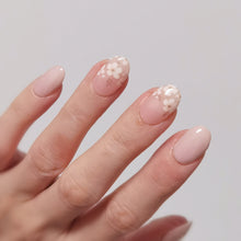 Load image into Gallery viewer, Buy Ayla Floral Premium Designer Nail Polish Wraps & Semicured Gel Nail Stickers at the lowest price in Singapore from NAILWRAP.CO. Worldwide Shipping. Achieve instant designer nail art manicure in under 10 minutes - perfect for bridal, wedding and special occasion.