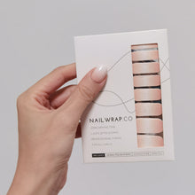 Load image into Gallery viewer, Buy French Ombré Glitter Premium Designer Nail Polish Wraps & Semicured Gel Nail Stickers at the lowest price in Singapore from NAILWRAP.CO. Worldwide Shipping. Achieve instant designer nail art manicure in under 10 minutes - perfect for bridal, wedding and special occasion.
