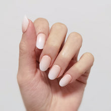 Load image into Gallery viewer, Buy French Ombré Glitter Premium Designer Nail Polish Wraps & Semicured Gel Nail Stickers at the lowest price in Singapore from NAILWRAP.CO. Worldwide Shipping. Achieve instant designer nail art manicure in under 10 minutes - perfect for bridal, wedding and special occasion.