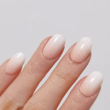 Load image into Gallery viewer, Buy French Ombré Glitter Premium Designer Nail Polish Wraps & Semicured Gel Nail Stickers at the lowest price in Singapore from NAILWRAP.CO. Worldwide Shipping. Achieve instant designer nail art manicure in under 10 minutes - perfect for bridal, wedding and special occasion.