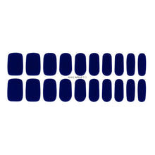 Load image into Gallery viewer, Buy Navy Blue (Semi-Cured Gel) Premium Designer Nail Polish Wraps & Semicured Gel Nail Stickers at the lowest price in Singapore from NAILWRAP.CO. Worldwide Shipping. Achieve instant designer nail art manicure in under 10 minutes - perfect for bridal, wedding and special occasion.