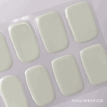 Load image into Gallery viewer, Buy Snow White (Semi-Cured Gel) Premium Designer Nail Polish Wraps & Semicured Gel Nail Stickers at the lowest price in Singapore from NAILWRAP.CO. Worldwide Shipping. Achieve instant designer nail art manicure in under 10 minutes - perfect for bridal, wedding and special occasion.