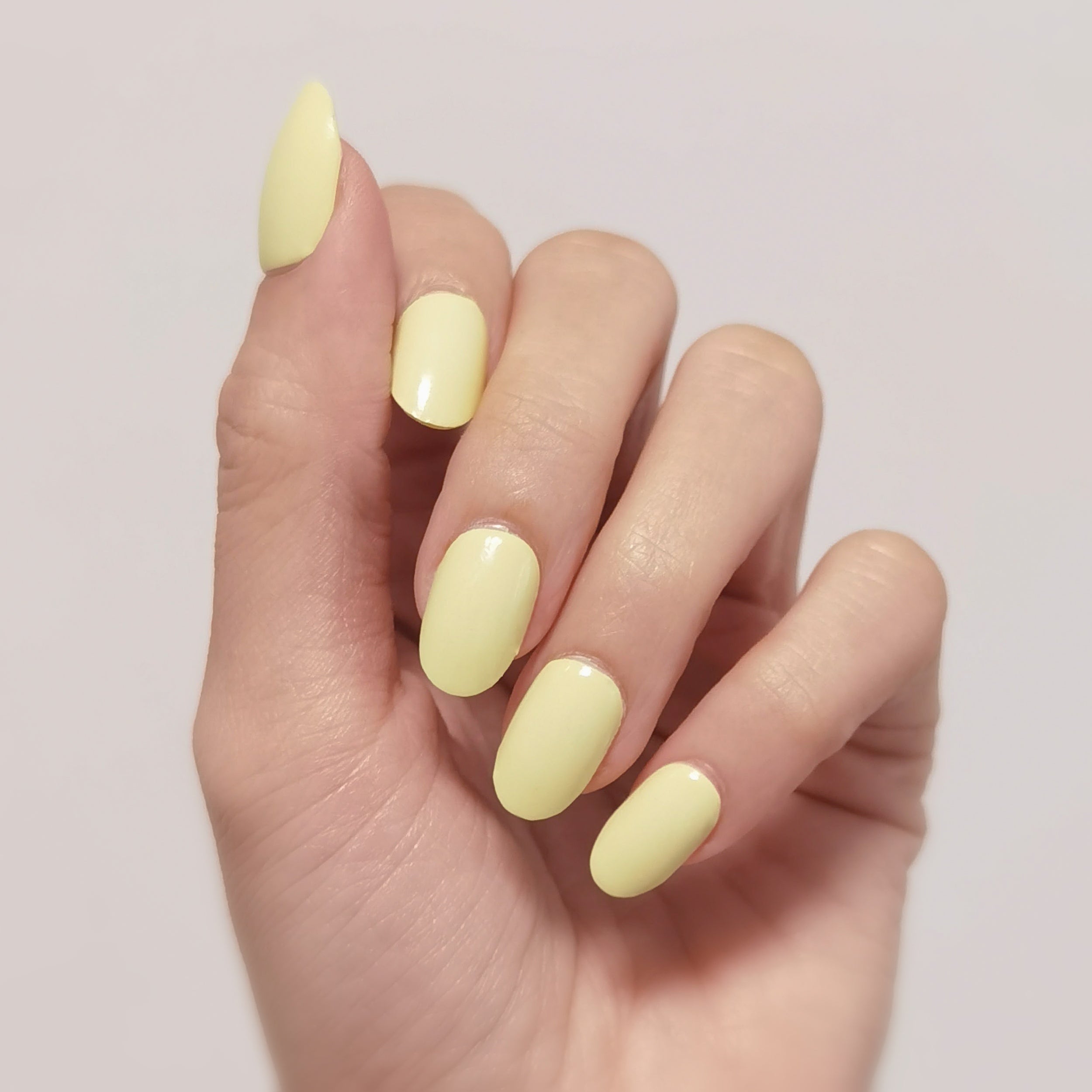 light yellow fingernails｜TikTok Search