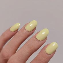 Load image into Gallery viewer, Buy Portofino Yellow (Solid) Premium Designer Nail Polish Wraps &amp; Semicured Gel Nail Stickers at the lowest price in Singapore from NAILWRAP.CO. Worldwide Shipping. Achieve instant designer nail art manicure in under 10 minutes - perfect for bridal, wedding and special occasion.