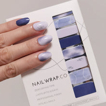 Load image into Gallery viewer, Buy Kianna Mist Premium Designer Nail Polish Wraps &amp; Semicured Gel Nail Stickers at the lowest price in Singapore from NAILWRAP.CO. Worldwide Shipping. Achieve instant designer nail art manicure in under 10 minutes - perfect for bridal, wedding and special occasion.