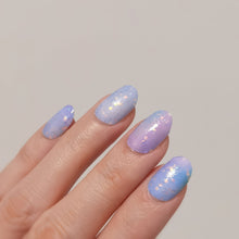 Load image into Gallery viewer, Buy Aurora Ombré Glitter Premium Designer Nail Polish Wraps &amp; Semicured Gel Nail Stickers at the lowest price in Singapore from NAILWRAP.CO. Worldwide Shipping. Achieve instant designer nail art manicure in under 10 minutes - perfect for bridal, wedding and special occasion.