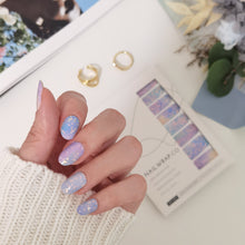 Load image into Gallery viewer, Buy Aurora Ombré Glitter Premium Designer Nail Polish Wraps &amp; Semicured Gel Nail Stickers at the lowest price in Singapore from NAILWRAP.CO. Worldwide Shipping. Achieve instant designer nail art manicure in under 10 minutes - perfect for bridal, wedding and special occasion.